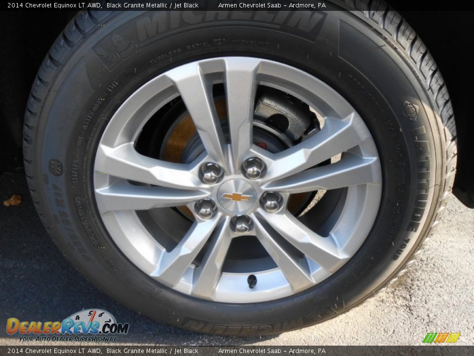 2014 Chevrolet Equinox LT AWD Black Granite Metallic / Jet Black Photo #11