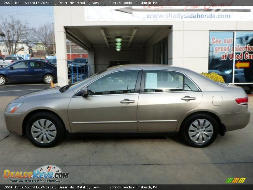 2004 Honda Accord LX V6 Sedan Desert Mist Metallic / Ivory Photo #2