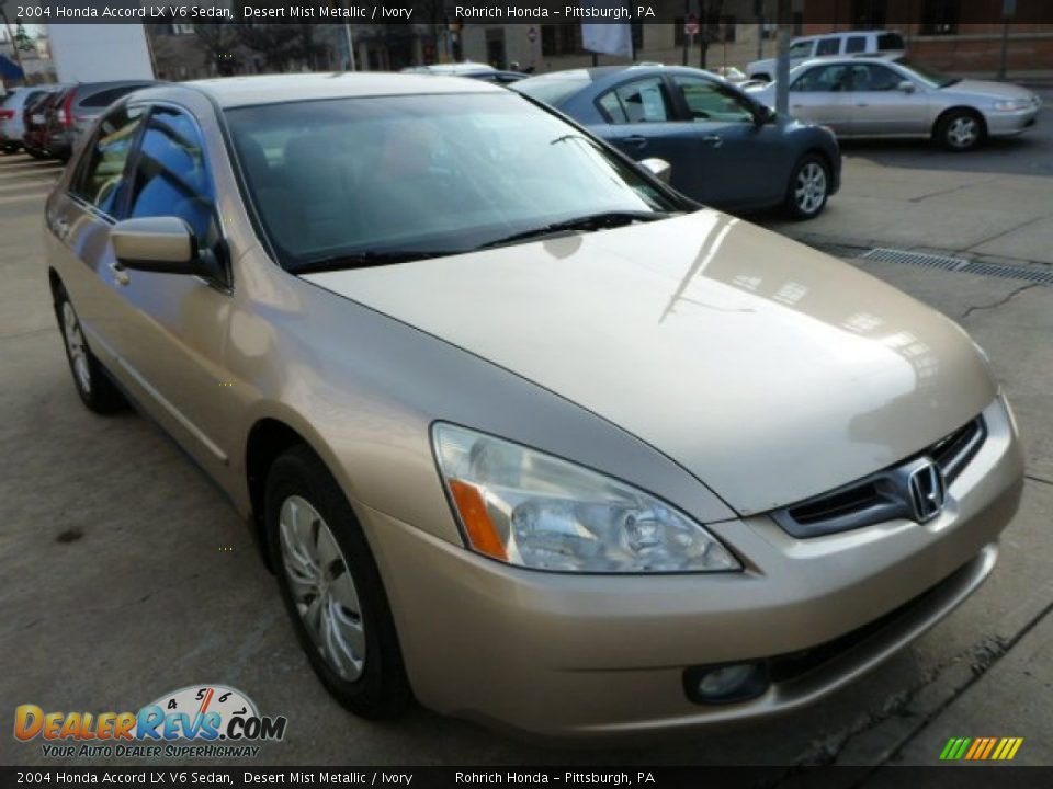 Front 3/4 View of 2004 Honda Accord LX V6 Sedan Photo #3