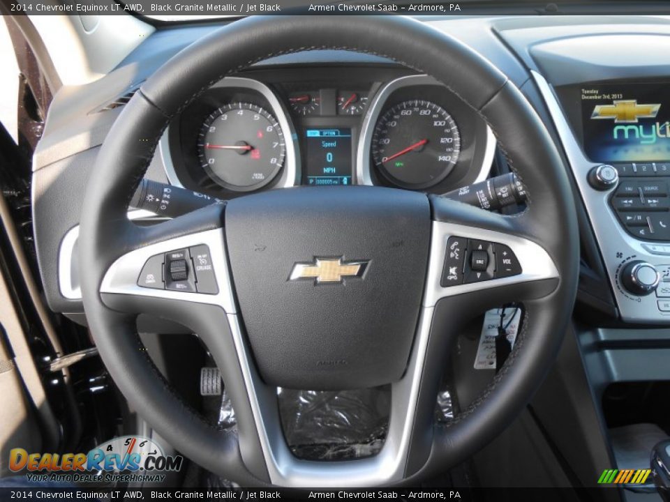 2014 Chevrolet Equinox LT AWD Black Granite Metallic / Jet Black Photo #13