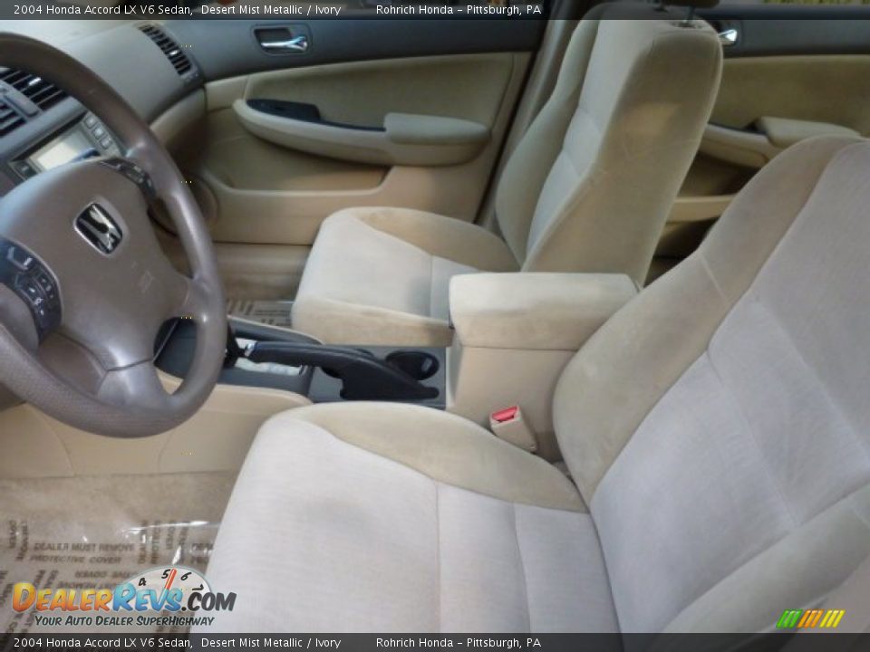 Front Seat of 2004 Honda Accord LX V6 Sedan Photo #4