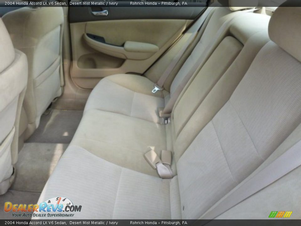 Rear Seat of 2004 Honda Accord LX V6 Sedan Photo #5