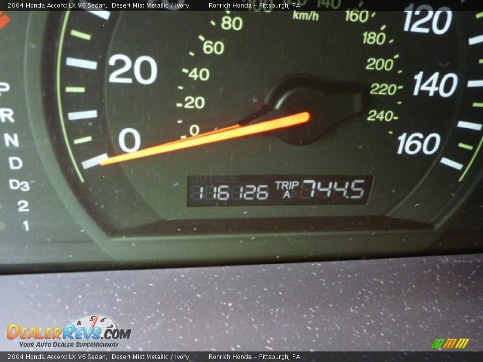 2004 Honda Accord LX V6 Sedan Desert Mist Metallic / Ivory Photo #9