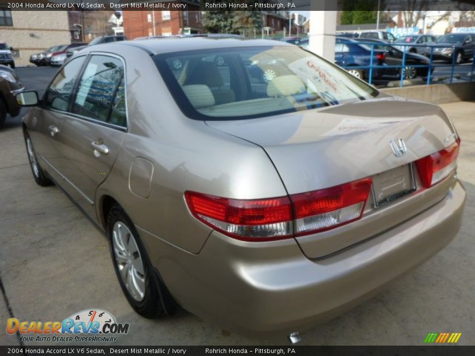 Desert Mist Metallic 2004 Honda Accord LX V6 Sedan Photo #10
