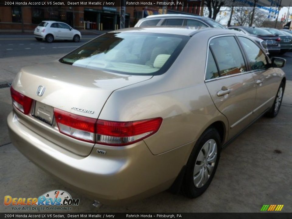 2004 Honda Accord LX V6 Sedan Desert Mist Metallic / Ivory Photo #12