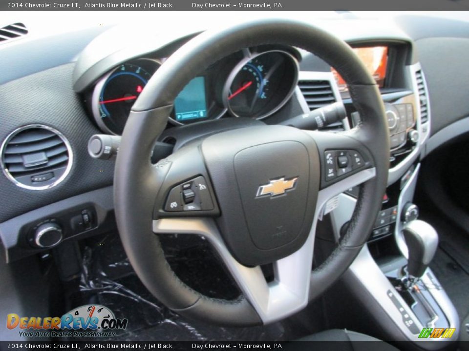 2014 Chevrolet Cruze LT Atlantis Blue Metallic / Jet Black Photo #13