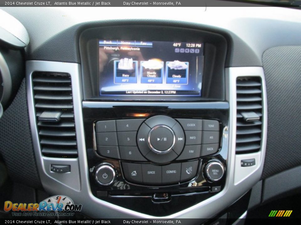 2014 Chevrolet Cruze LT Atlantis Blue Metallic / Jet Black Photo #14