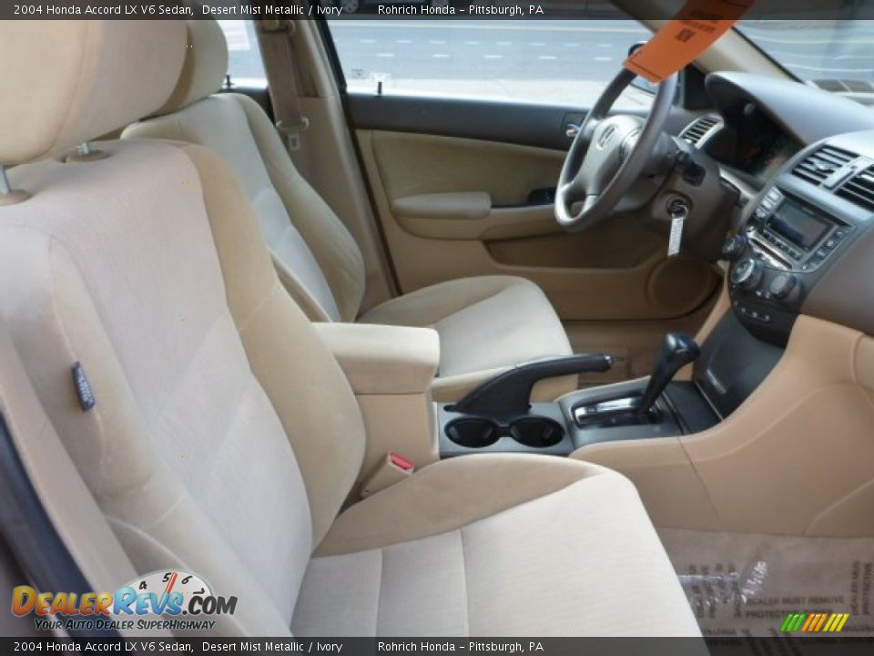 2004 Honda Accord LX V6 Sedan Desert Mist Metallic / Ivory Photo #16