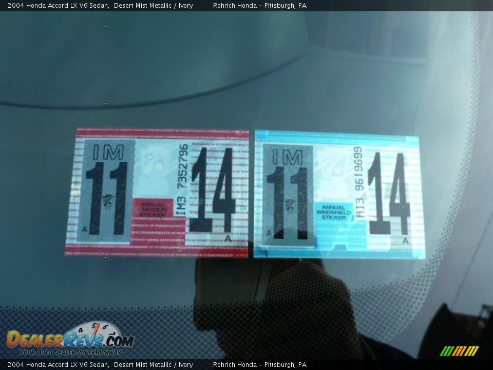 2004 Honda Accord LX V6 Sedan Desert Mist Metallic / Ivory Photo #18