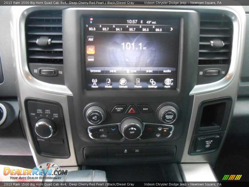 2013 Ram 1500 Big Horn Quad Cab 4x4 Deep Cherry Red Pearl / Black/Diesel Gray Photo #23