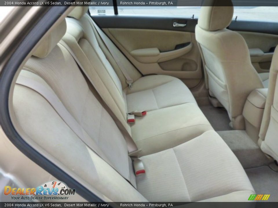 Rear Seat of 2004 Honda Accord LX V6 Sedan Photo #19