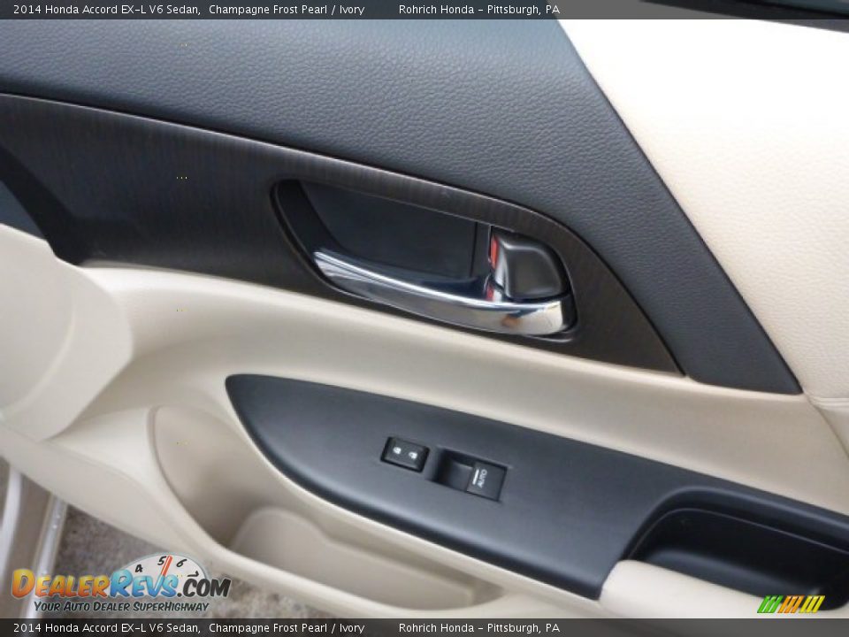 2014 Honda Accord EX-L V6 Sedan Champagne Frost Pearl / Ivory Photo #7