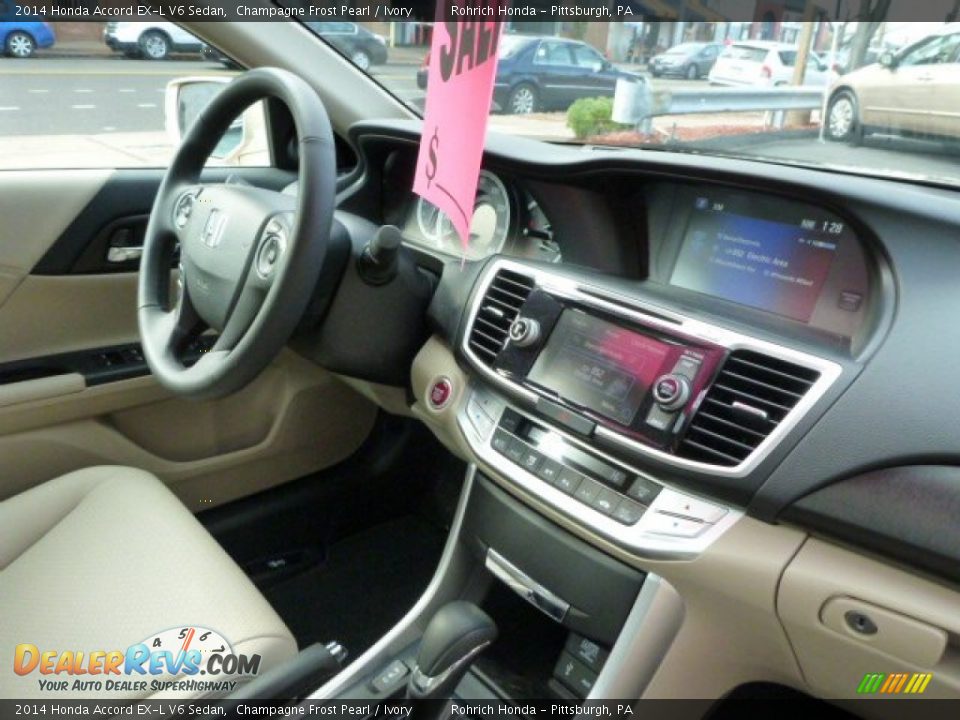 2014 Honda Accord EX-L V6 Sedan Champagne Frost Pearl / Ivory Photo #8