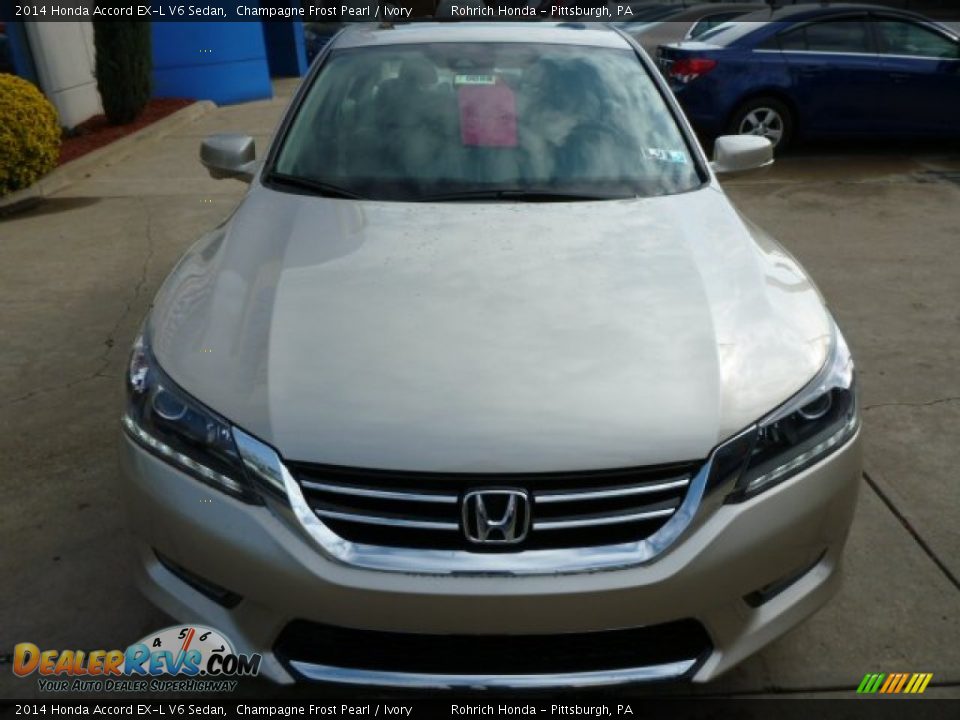 2014 Honda Accord EX-L V6 Sedan Champagne Frost Pearl / Ivory Photo #10