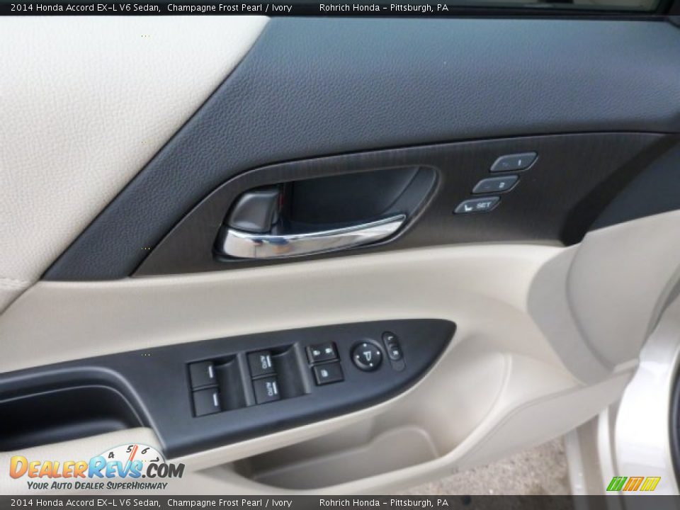 2014 Honda Accord EX-L V6 Sedan Champagne Frost Pearl / Ivory Photo #15