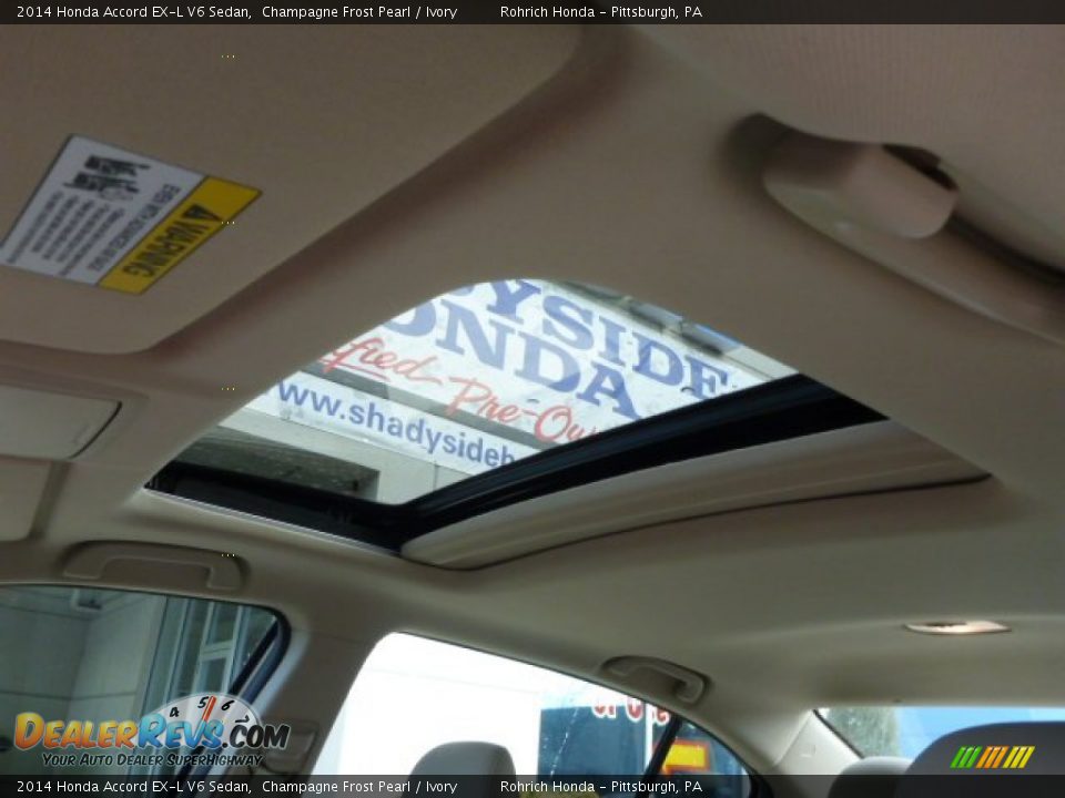 2014 Honda Accord EX-L V6 Sedan Champagne Frost Pearl / Ivory Photo #17