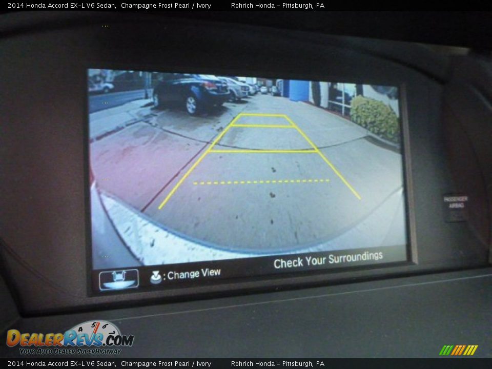 2014 Honda Accord EX-L V6 Sedan Champagne Frost Pearl / Ivory Photo #19