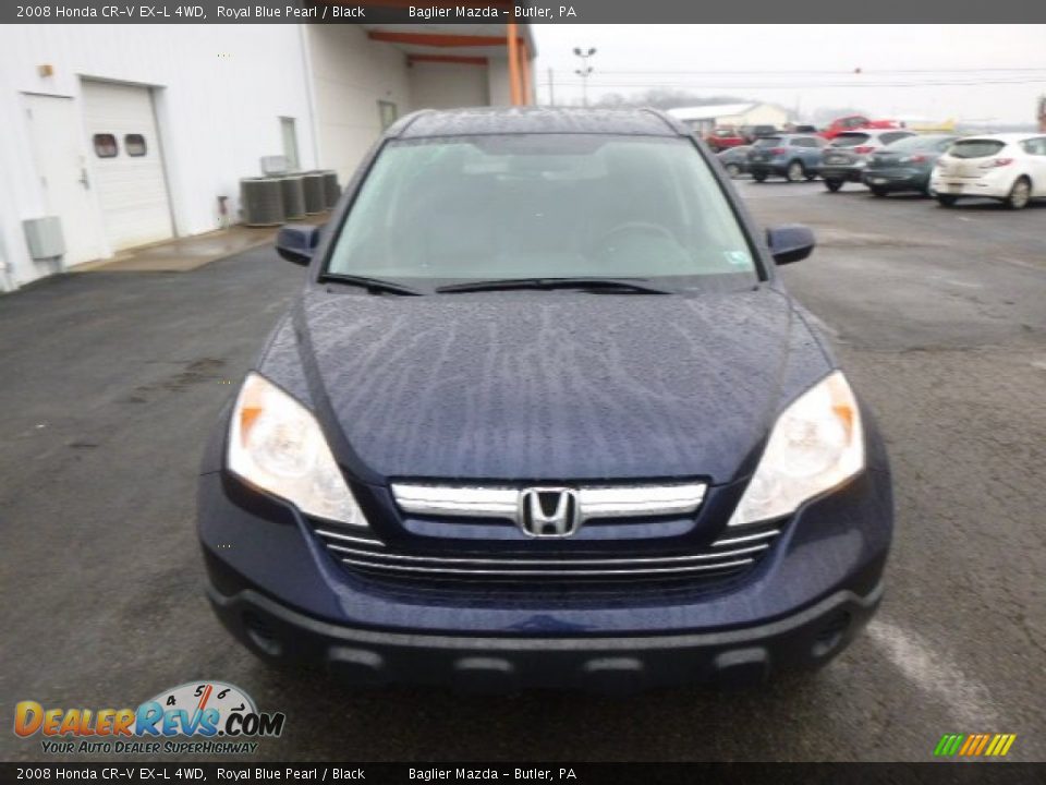 2008 Honda CR-V EX-L 4WD Royal Blue Pearl / Black Photo #3