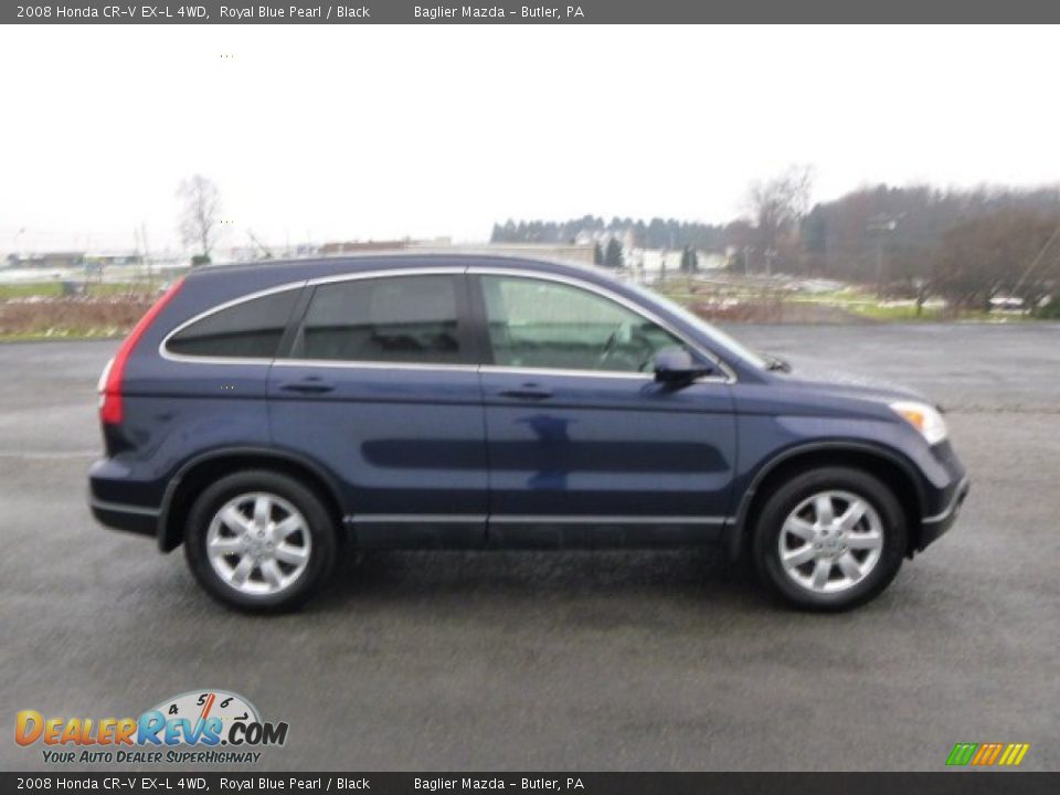 2008 Honda CR-V EX-L 4WD Royal Blue Pearl / Black Photo #5