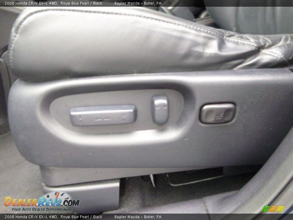 2008 Honda CR-V EX-L 4WD Royal Blue Pearl / Black Photo #16