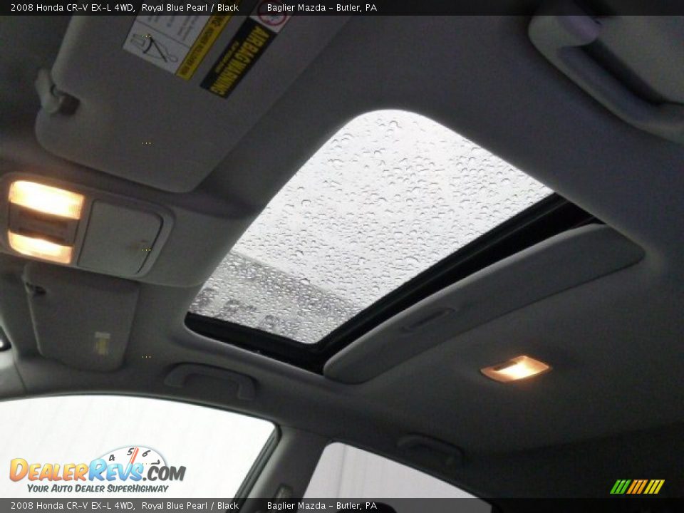 2008 Honda CR-V EX-L 4WD Royal Blue Pearl / Black Photo #17