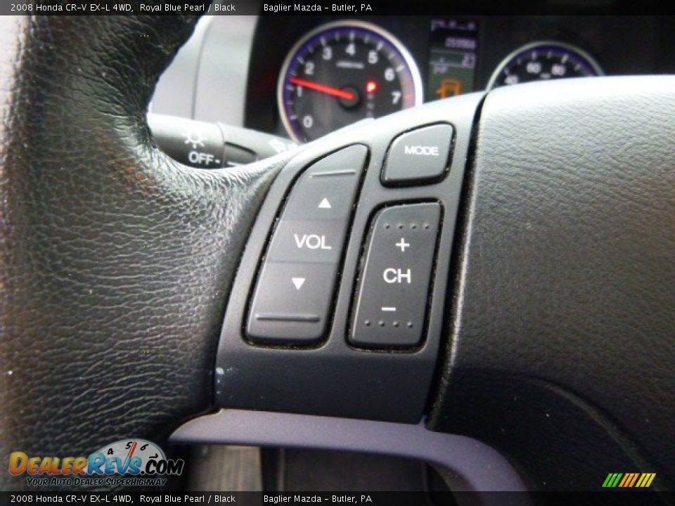 2008 Honda CR-V EX-L 4WD Royal Blue Pearl / Black Photo #21
