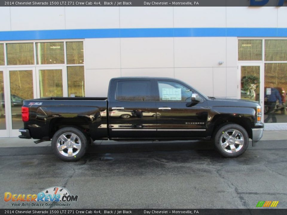 2014 Chevrolet Silverado 1500 LTZ Z71 Crew Cab 4x4 Black / Jet Black Photo #2