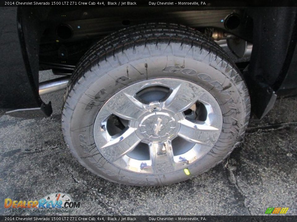 2014 Chevrolet Silverado 1500 LTZ Z71 Crew Cab 4x4 Black / Jet Black Photo #3