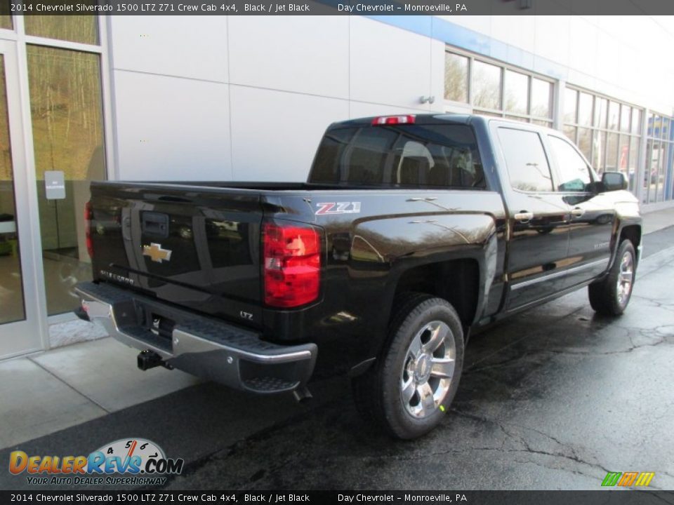 2014 Chevrolet Silverado 1500 LTZ Z71 Crew Cab 4x4 Black / Jet Black Photo #4