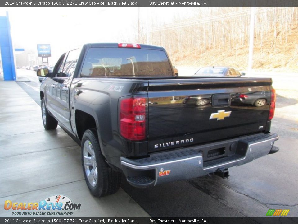 2014 Chevrolet Silverado 1500 LTZ Z71 Crew Cab 4x4 Black / Jet Black Photo #7