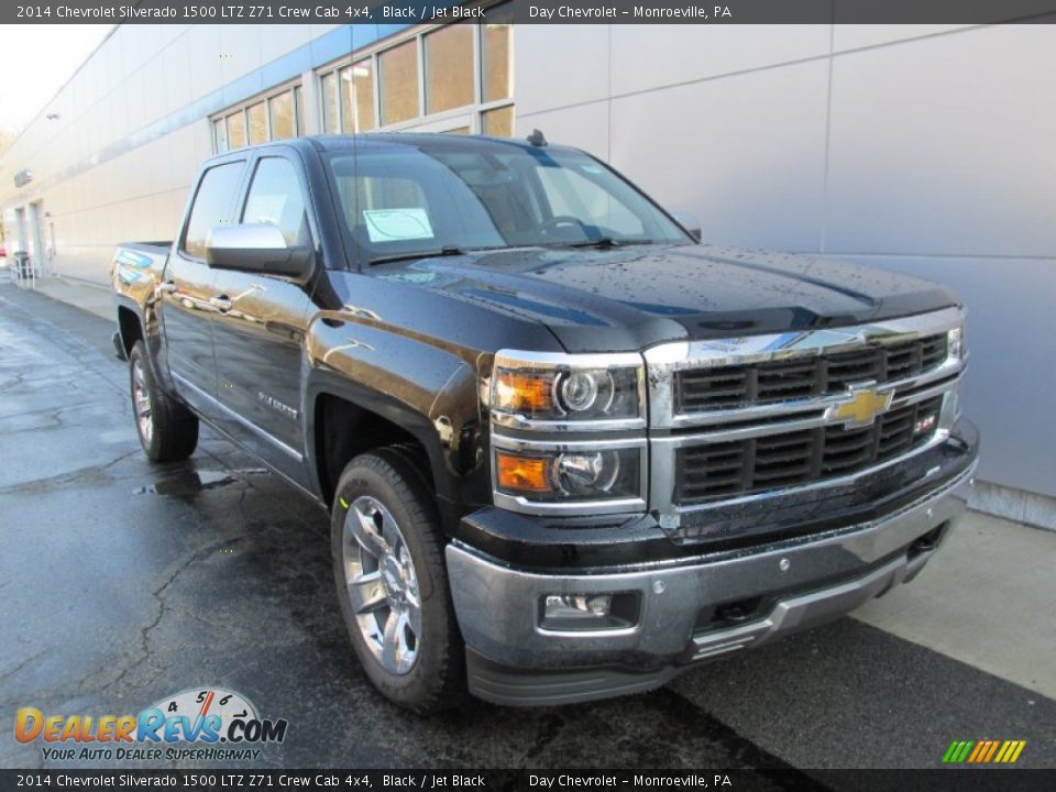 2014 Chevrolet Silverado 1500 LTZ Z71 Crew Cab 4x4 Black / Jet Black Photo #10