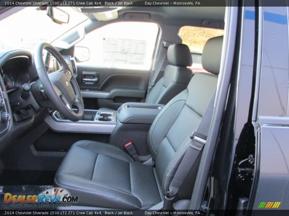 2014 Chevrolet Silverado 1500 LTZ Z71 Crew Cab 4x4 Black / Jet Black Photo #12