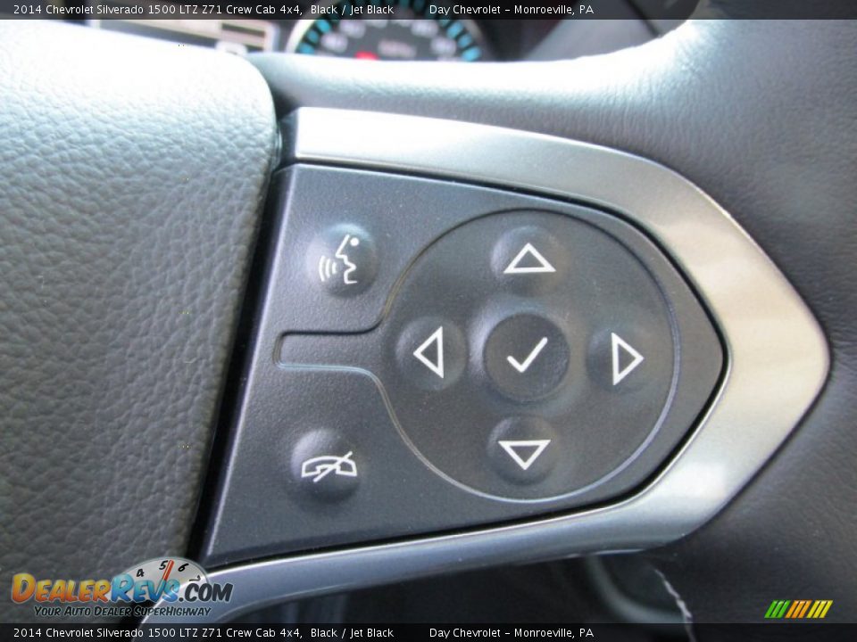 2014 Chevrolet Silverado 1500 LTZ Z71 Crew Cab 4x4 Black / Jet Black Photo #17