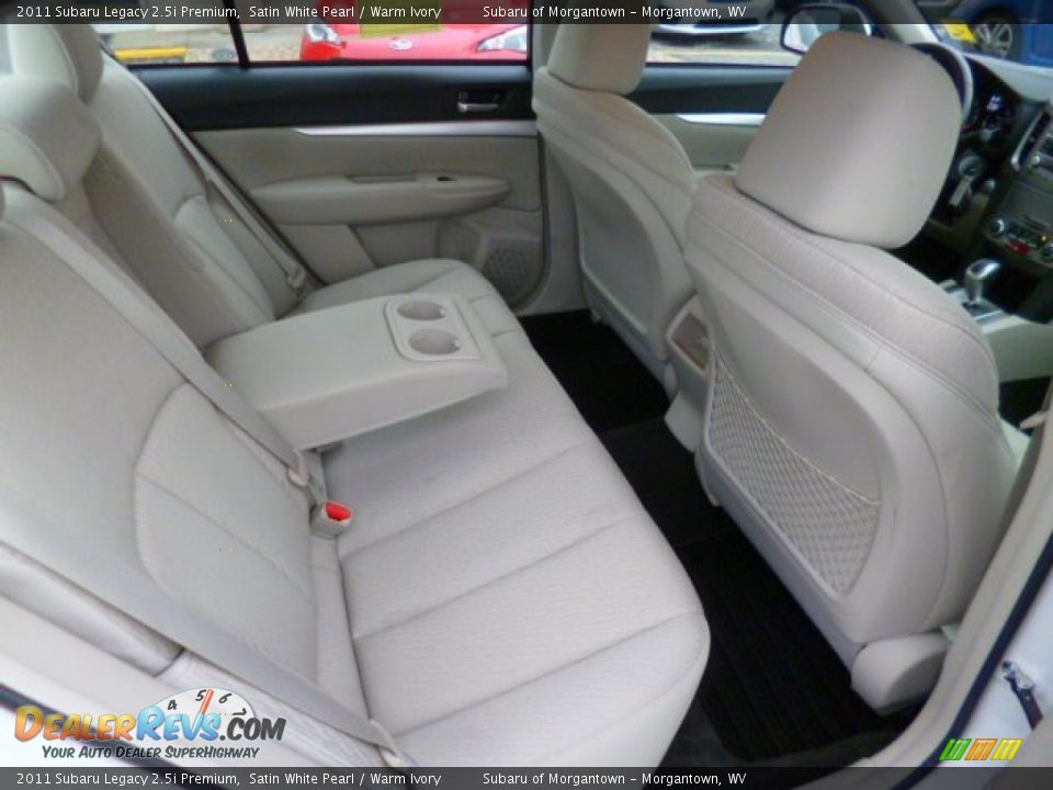 2011 Subaru Legacy 2.5i Premium Satin White Pearl / Warm Ivory Photo #5