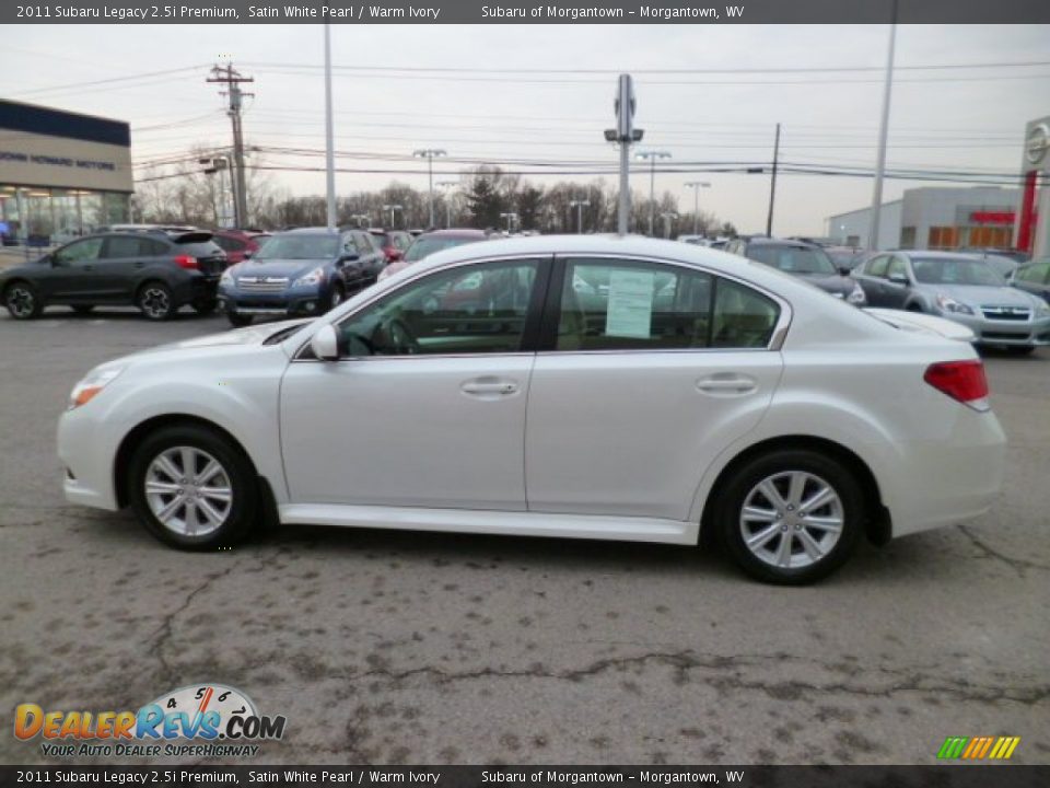 2011 Subaru Legacy 2.5i Premium Satin White Pearl / Warm Ivory Photo #8