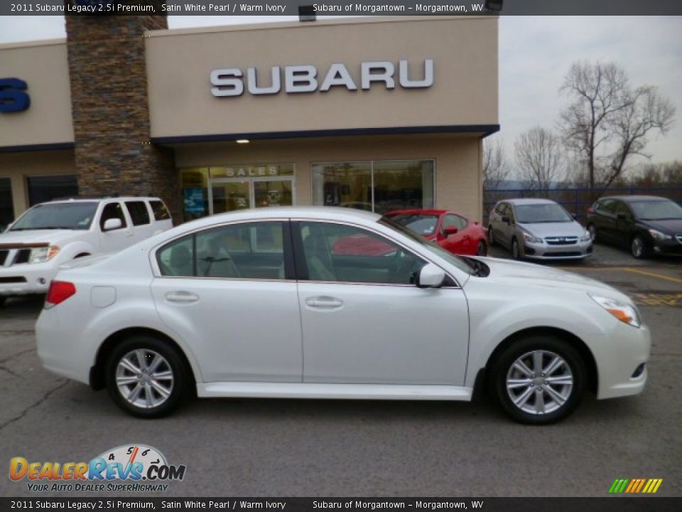 2011 Subaru Legacy 2.5i Premium Satin White Pearl / Warm Ivory Photo #12