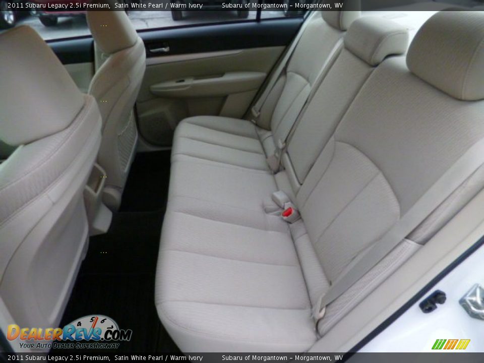 2011 Subaru Legacy 2.5i Premium Satin White Pearl / Warm Ivory Photo #14