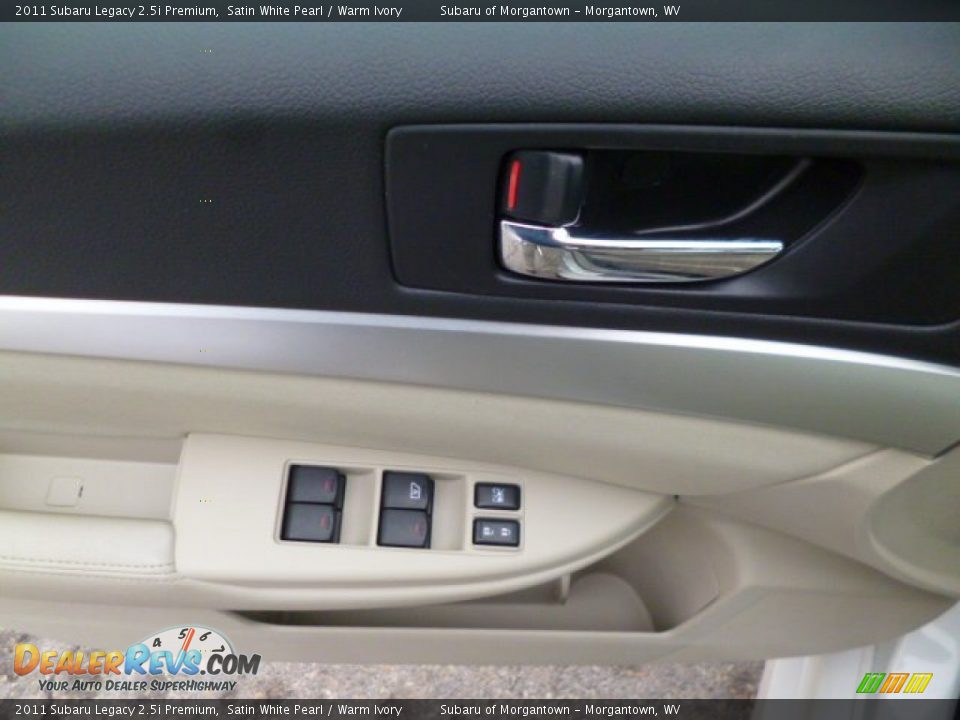 2011 Subaru Legacy 2.5i Premium Satin White Pearl / Warm Ivory Photo #16