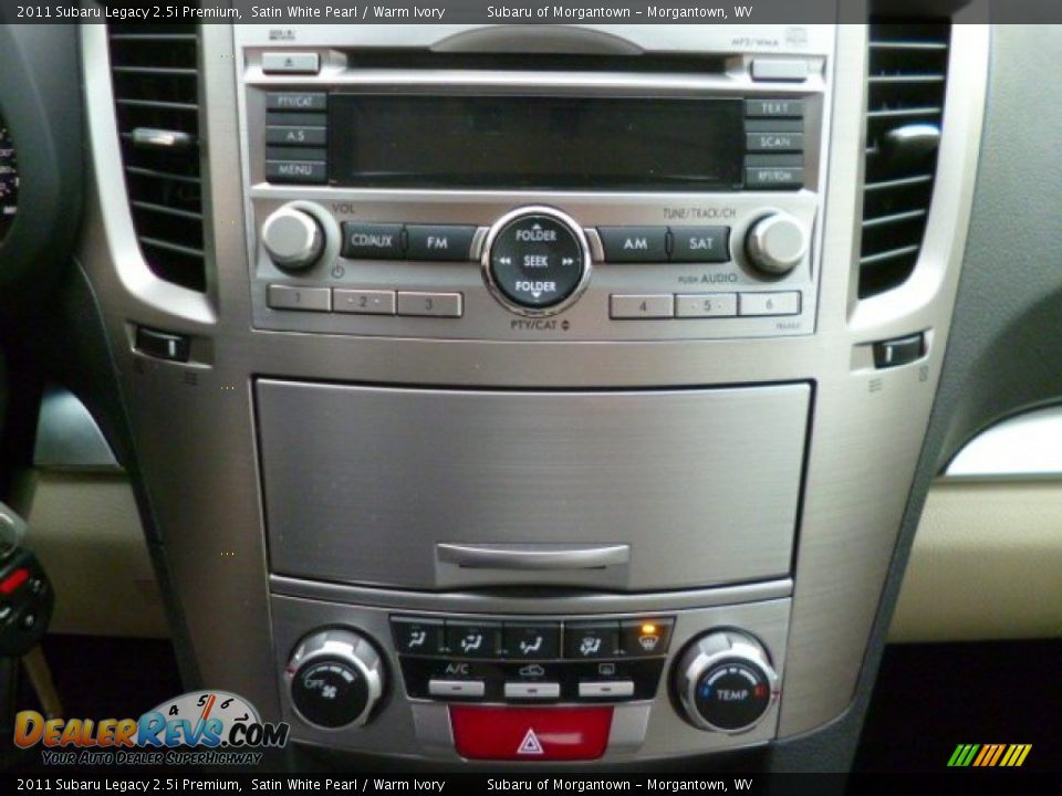 2011 Subaru Legacy 2.5i Premium Satin White Pearl / Warm Ivory Photo #19