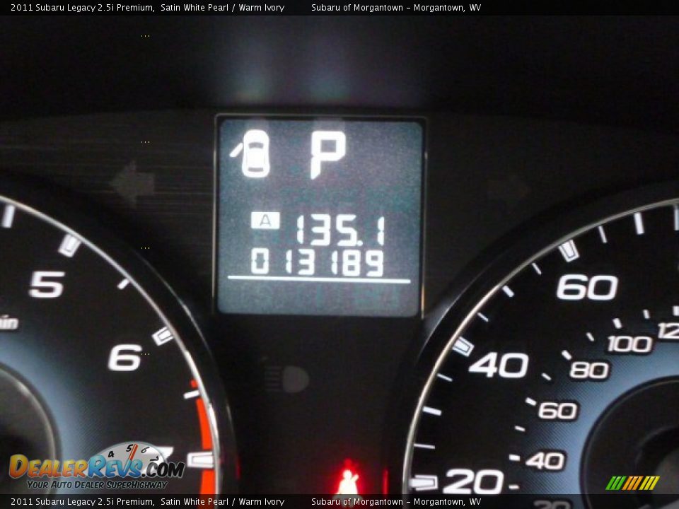 2011 Subaru Legacy 2.5i Premium Satin White Pearl / Warm Ivory Photo #20
