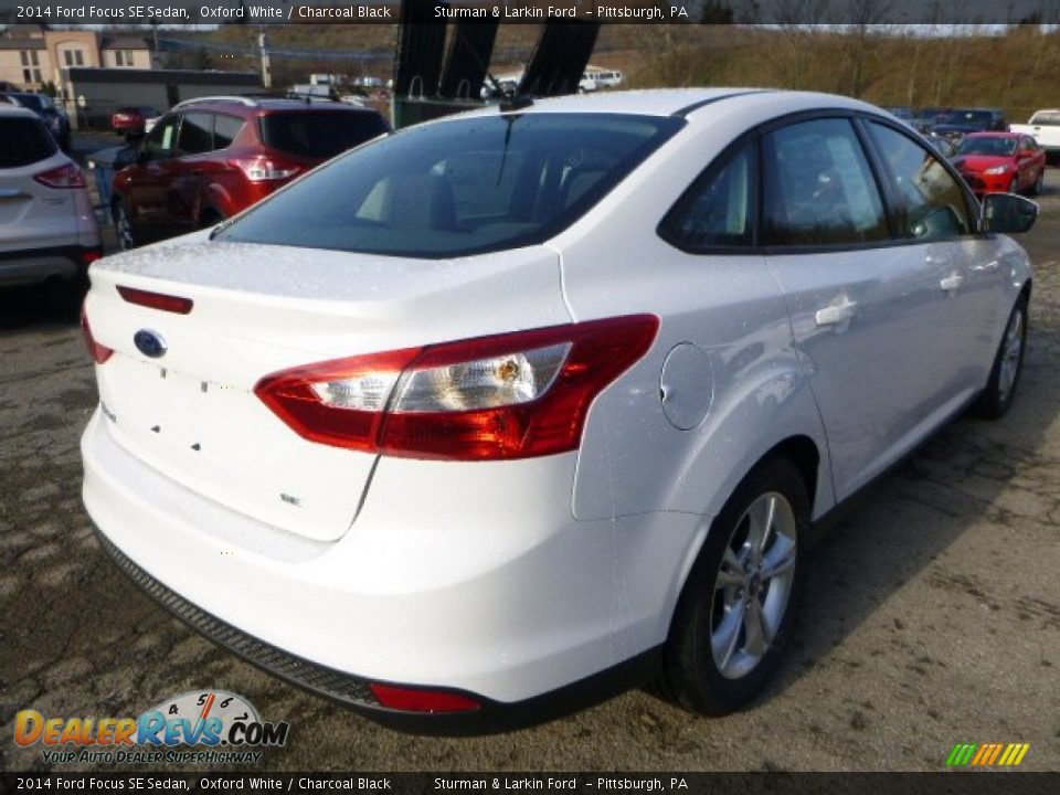 2014 Ford Focus SE Sedan Oxford White / Charcoal Black Photo #2