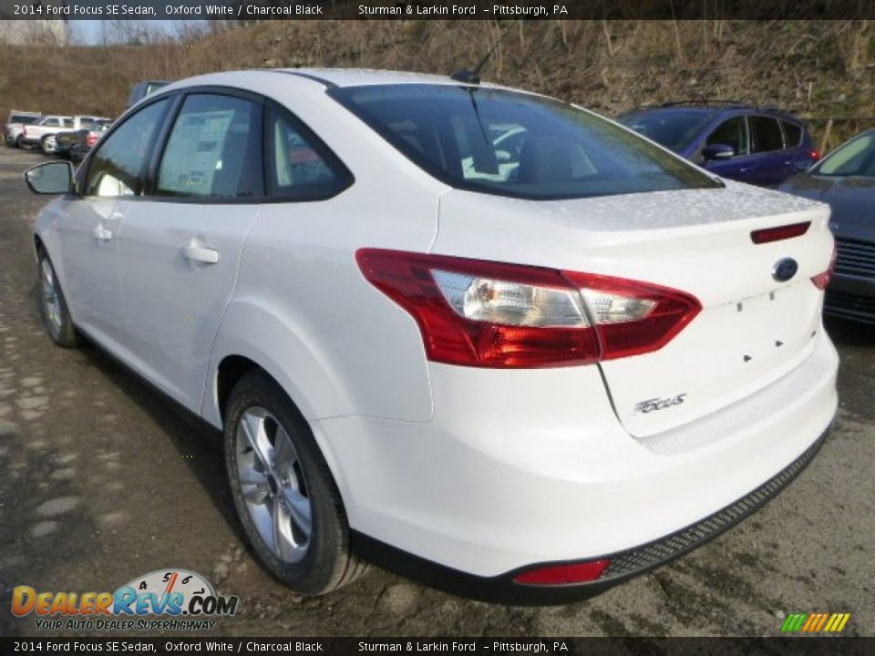 2014 Ford Focus SE Sedan Oxford White / Charcoal Black Photo #4