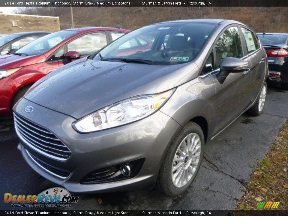 Front 3/4 View of 2014 Ford Fiesta Titanium Hatchback Photo #4