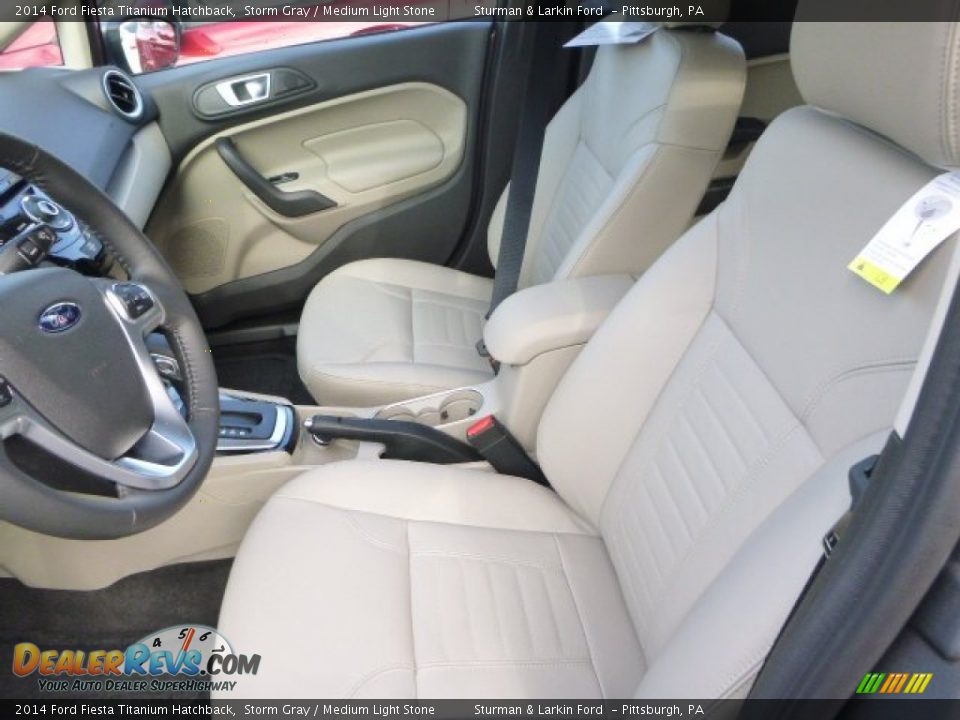 Front Seat of 2014 Ford Fiesta Titanium Hatchback Photo #7