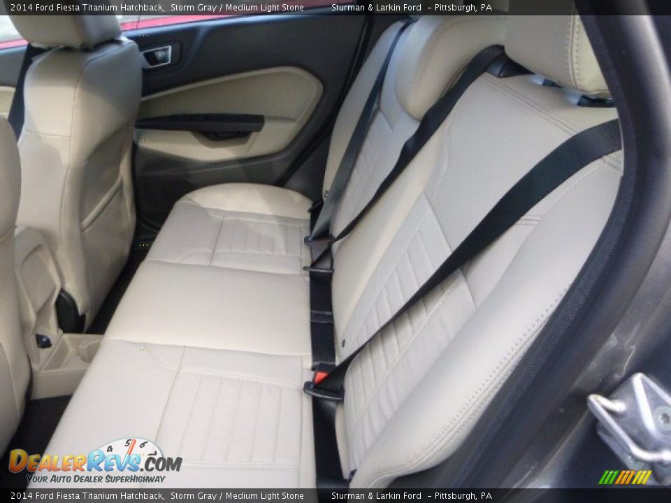 Rear Seat of 2014 Ford Fiesta Titanium Hatchback Photo #8