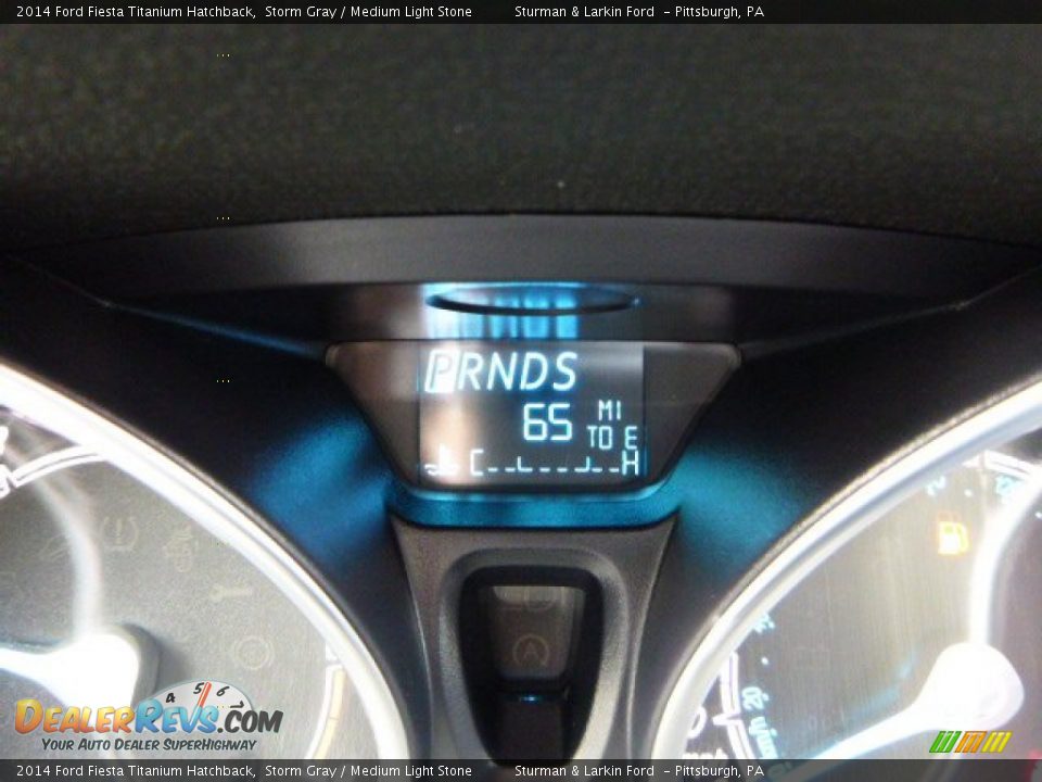 2014 Ford Fiesta Titanium Hatchback Storm Gray / Medium Light Stone Photo #14