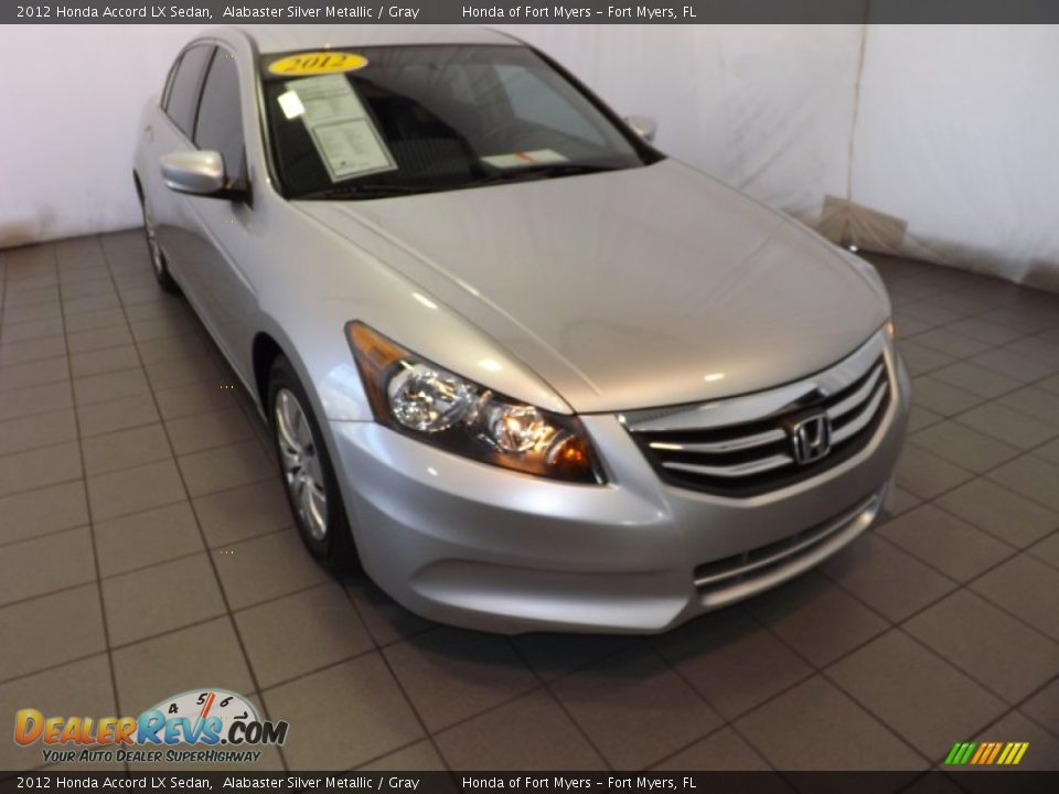 2012 Honda Accord LX Sedan Alabaster Silver Metallic / Gray Photo #1