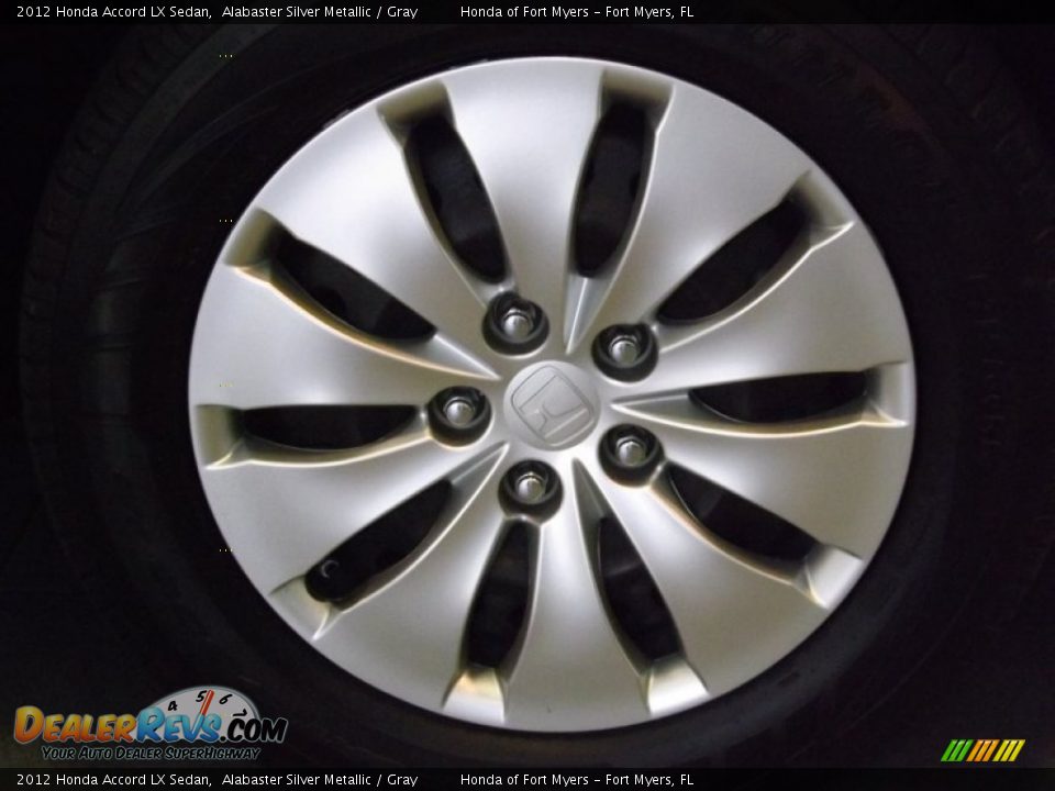 2012 Honda Accord LX Sedan Alabaster Silver Metallic / Gray Photo #3