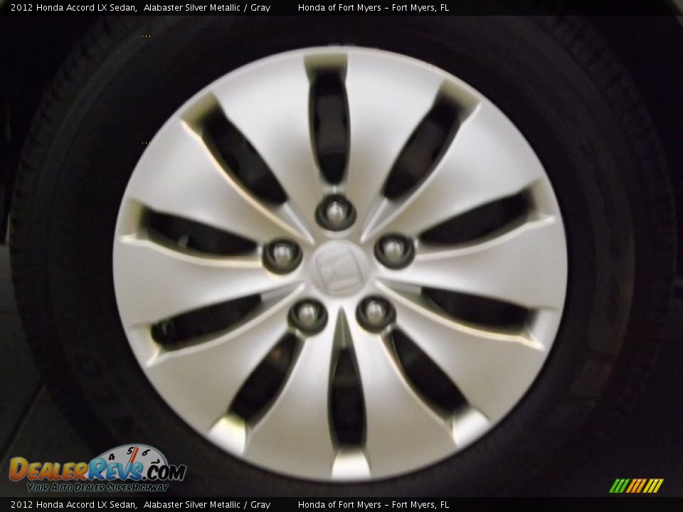 2012 Honda Accord LX Sedan Alabaster Silver Metallic / Gray Photo #4