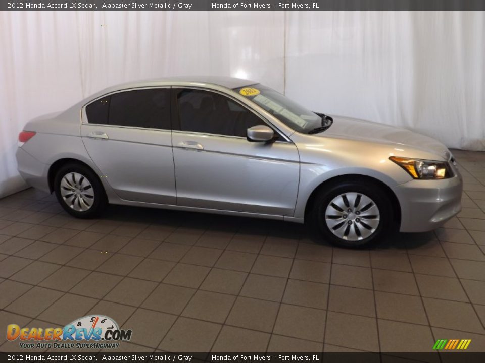 2012 Honda Accord LX Sedan Alabaster Silver Metallic / Gray Photo #5